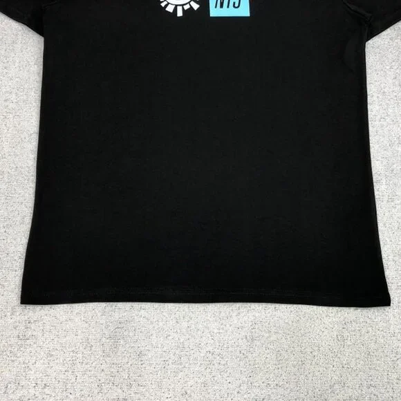 Always Brand Black Simple Panel Short Sleeve T Shirt